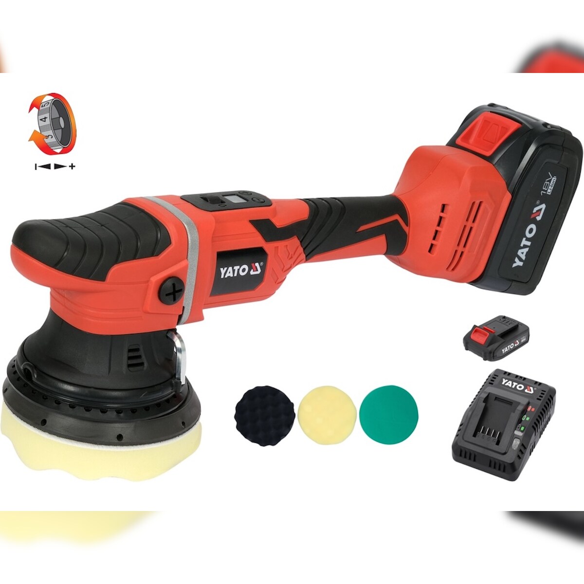 Akku Exzenterpoliermaschine 125mm 18V (1xAkku 4Ah) Image