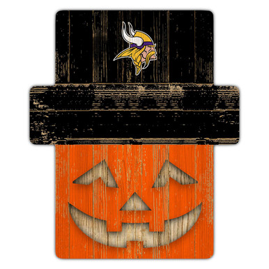 Minnesota Vikings Pumpkin Cutout with Stake
