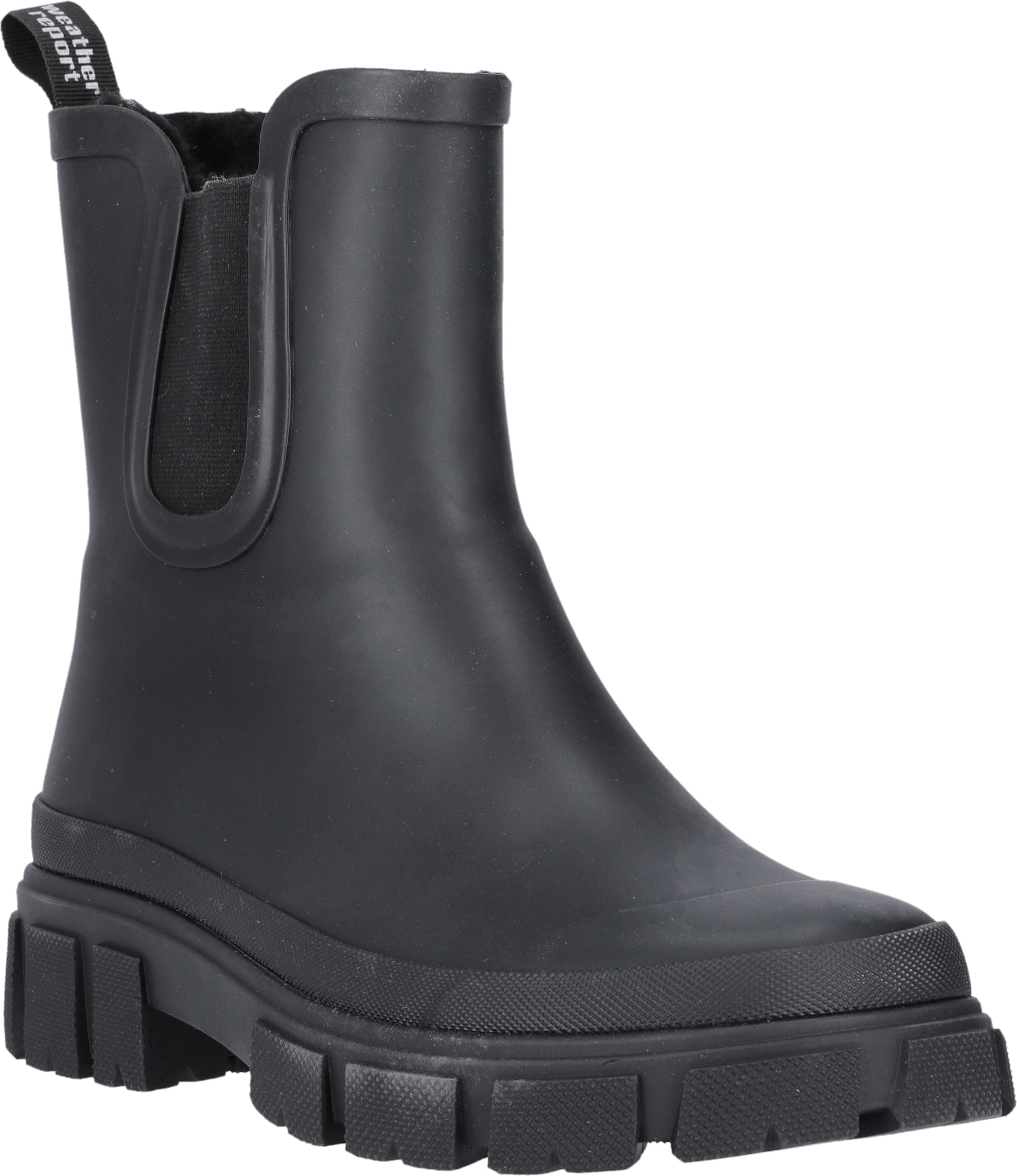 Gummistiefel WEATHER REPORT "Comart W Rubber Boot", Damen, Gr. 37, schwarz, Gummi, Schuhe Gummistiefel, gefüttert