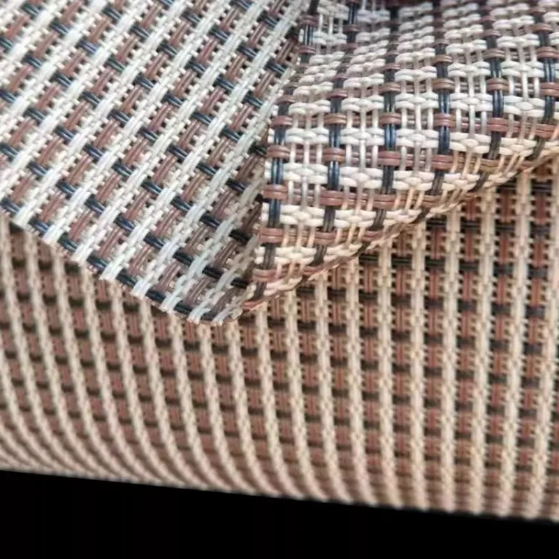 PVC Warterproof Verschlüsselung Teslin Mesh Stoff für DIY Outdoor Strand Liege Bürostuhl Atmungsaktiv Verschleißfest Image