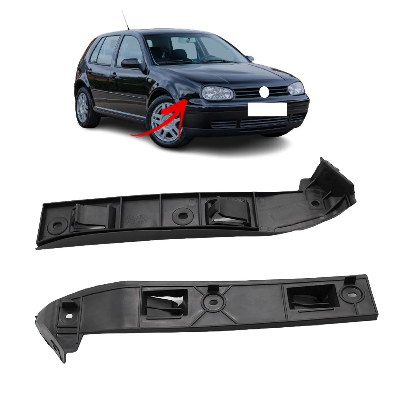 Links Rechts Front Stoßstange Halterung Unterstützung Halter für VW Golf Jetta Bora 1998-2005 GOLF 4 1997-2006 1J0807183A 1J0807184A Image