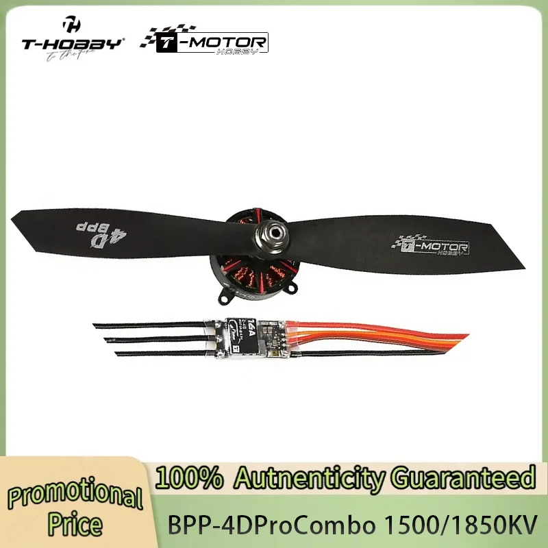 T-Motor T-HOBBY BPP-4D Pro Combo (Am40 Bürstenloser Motor Poff3p 16A ESC Jett8542 Propeller) für Starrflügler-Drohnen