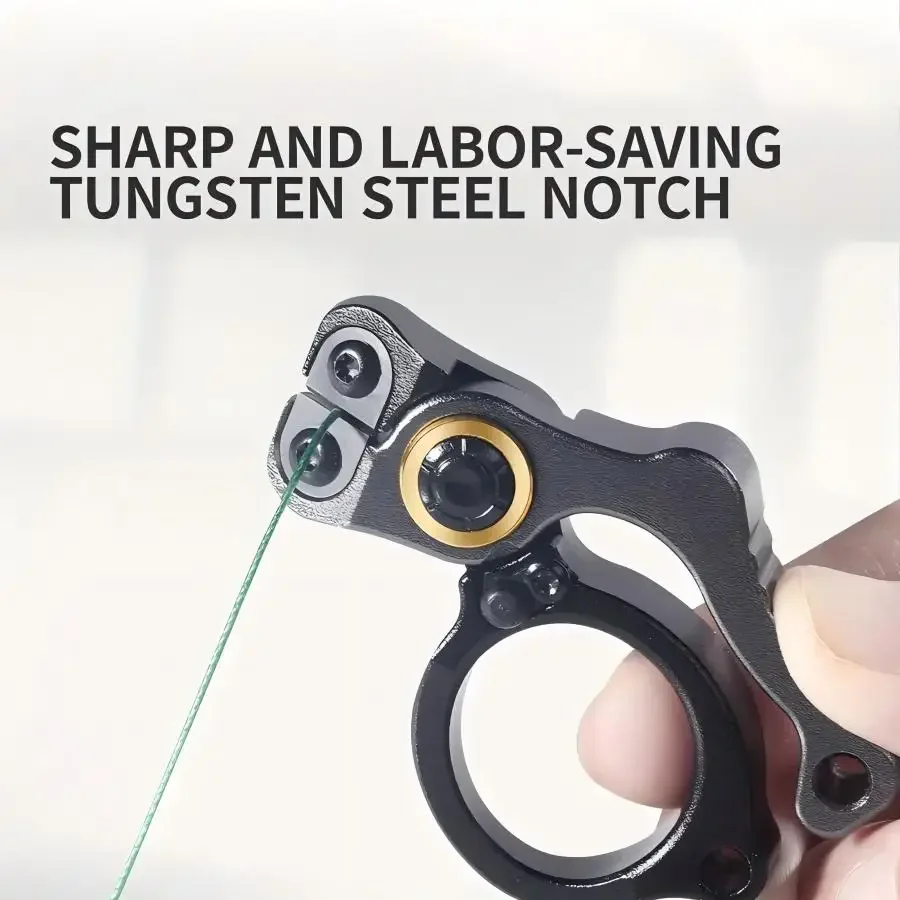 1 Stück multifunktionale Mini-Zange und Schere – Aluminiumlegierung, ultraleicht, tragbar – Angeln, Jagd und Outdoor-Aktivitäten Image