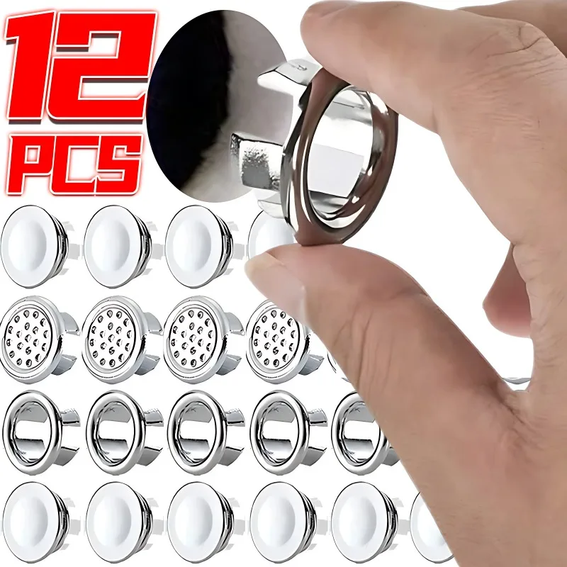 12/1 stücke Waschbecken Loch Überlauf Abdeckung Für Küche Bad Becken Dekoration Badewanne Ablauf Abdeckung Waschbecken Waschbecken Runde Überlauf ring Stecker