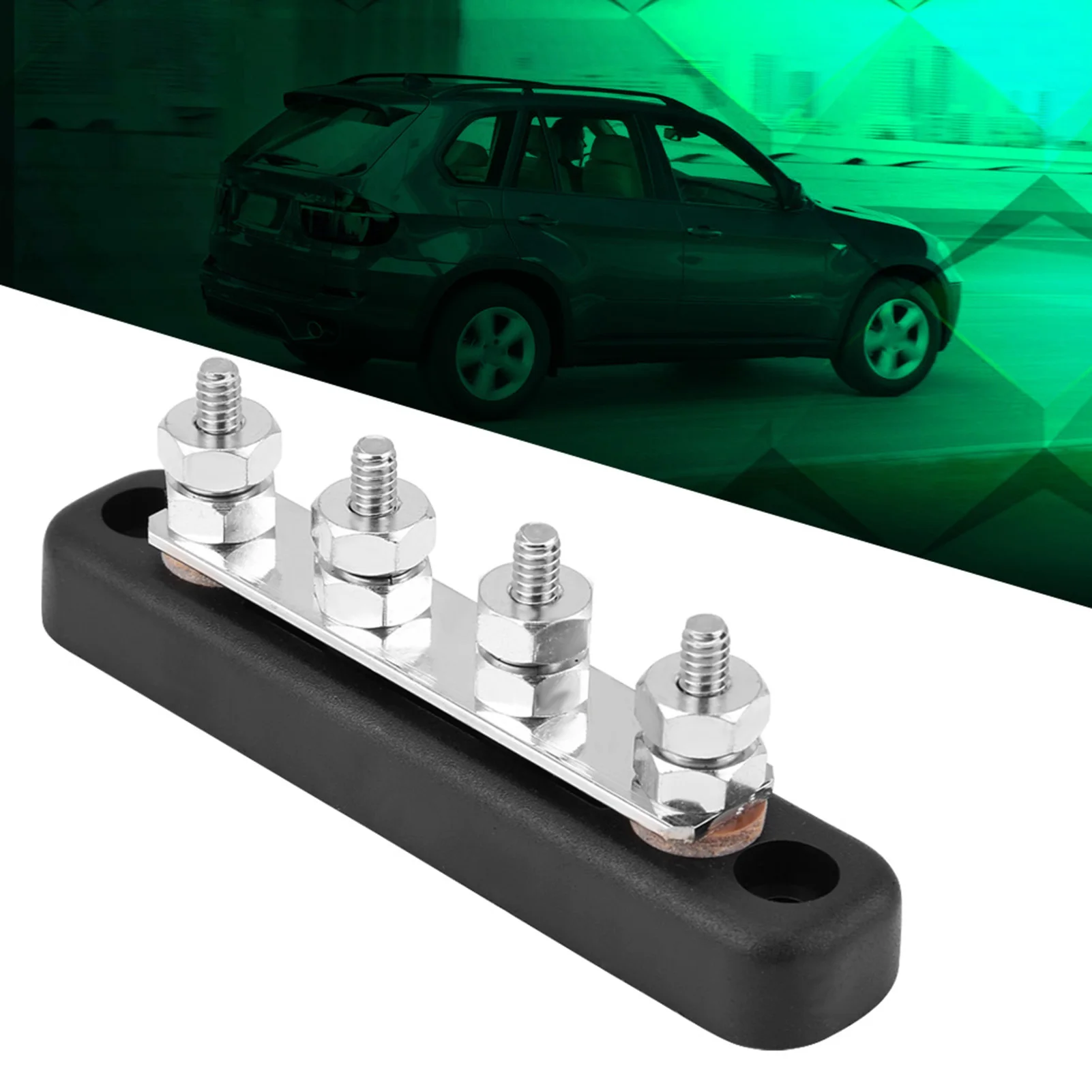 4 Positionen Sammelschiene 4 Bolzen Sammelschiene 4 Bolzen Sammelschiene Elektrischer Anschlussanschlussblock 100 A AC 300 V 48 V Elektrischer Anschlussblock