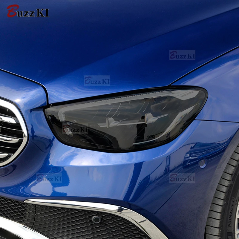 Auto-Scheinwerfer-Schutzfolie, geräuchert, schwarz, Tönung, Wrap, Vinyl, transparenter TPU-Aufkleber für Mercedes Benz E-Klasse W212 W213 ab 2014 Image