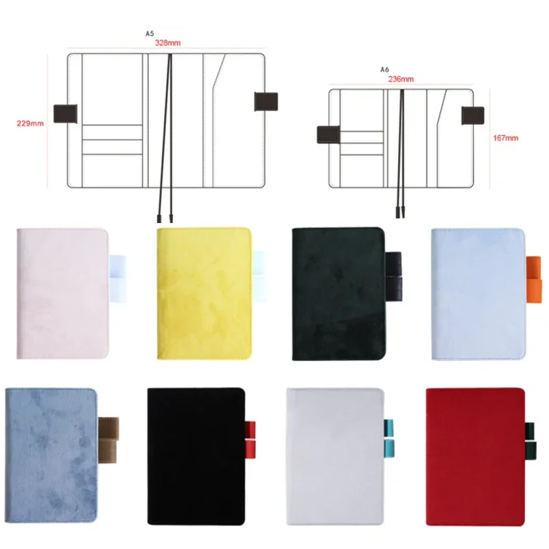 Fromthenon Notizbücher und Tagebücher, Einband, A5, A6, Hobo-Planer, Buchumschläge, Stoffkunst, schützende Schale, Studententagebuch, Schulbriefpapier Image