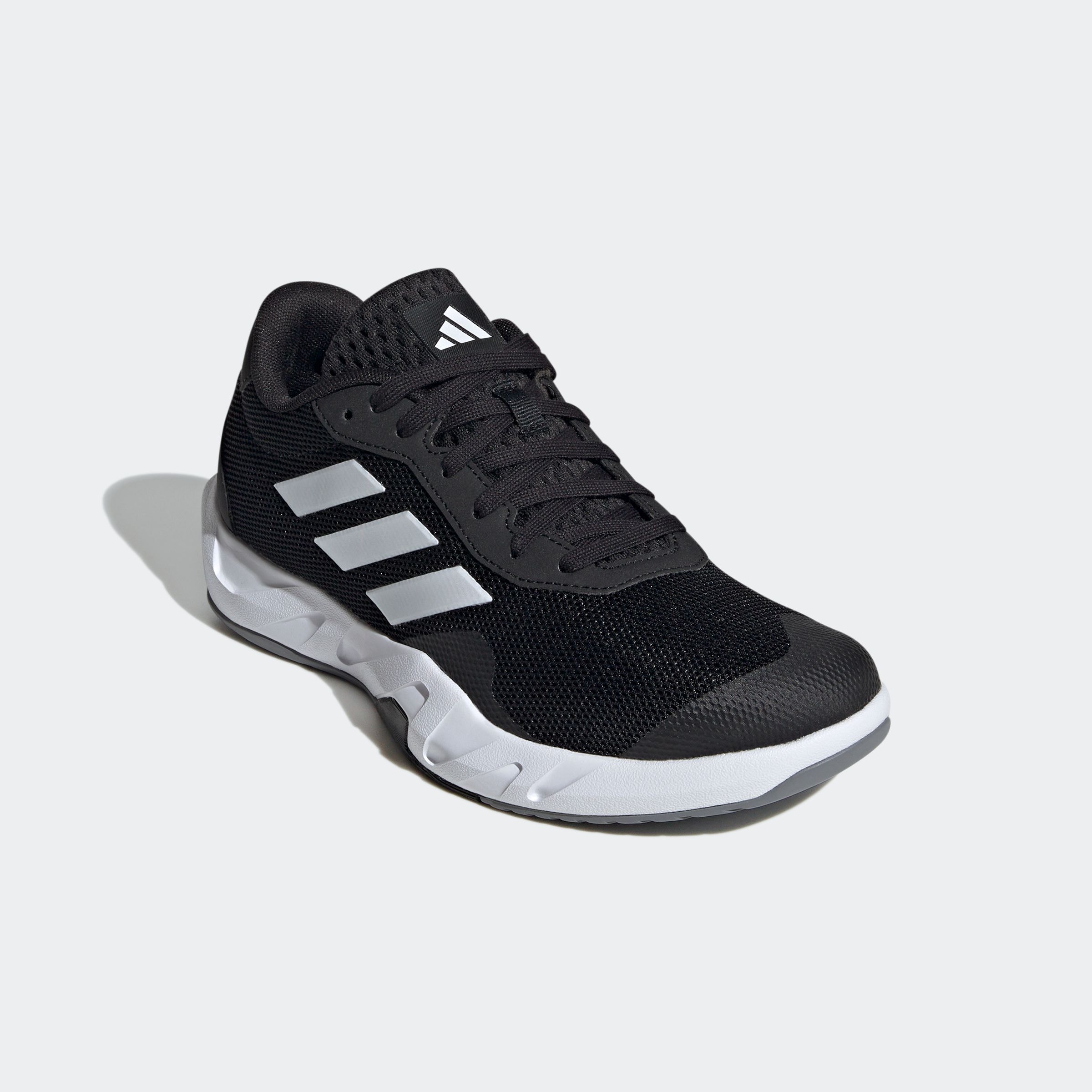 Trainingsschuh ADIDAS PERFORMANCE "AMPLIMOVE", Damen, Gr. 37, schwarz (core schwarz, cloud weiß, grau six), Synthetik, Textil, Schuhe