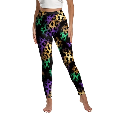 Karneval Mardi Gras 2026 Clown Narr Karneval Hose Leggings Neuheit Lustig Erwachsene Damen Karneval Lässig Party Einfaches Karnevalskostüm Verkleiden Image
