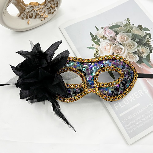 Karneval 2026 Karnevalsmaske Karneval Maske Venezianische Maske Steampunk Halloween Erwachsene Damen Halloween Karneval Party Karneval von Venedig Festival Einfaches Karnevalskostüm Verkleiden Image