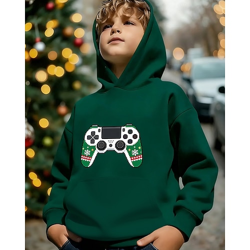 Unisex 3D Grafik Spiel Kapuzensweatshirt Pullover Langarm 3D-Druck Frühling Herbst Winter Sport Mode Streetwear Kinder 4-12 Jahre Mit Kapuze Lässig Täglich Outdoor Normale Passform