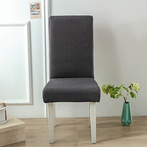 Wasserabweisender Stretch-Esszimmerstuhlbezug aus Polarfleece, weicher Sitzüberzug für Zuhause und Küche, Geschenk für die Familie (nicht 100% wasserdicht) Image