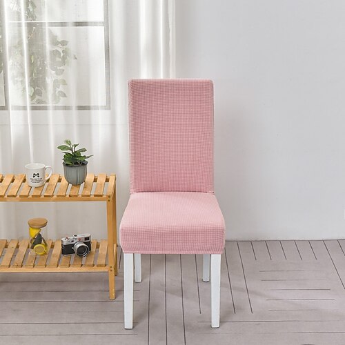 Wasserabweisender Stretch-Esszimmerstuhlbezug aus Polarfleece, weicher Sitzüberzug für Zuhause und Küche, Geschenk für die Familie (nicht 100% wasserdicht) Image