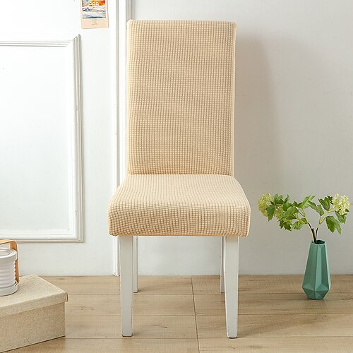 Wasserabweisender Stretch-Esszimmerstuhlbezug aus Polarfleece, weicher Sitzüberzug für Zuhause und Küche, Geschenk für die Familie (nicht 100% wasserdicht) Image