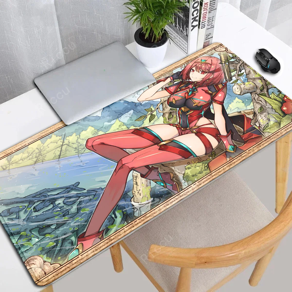 Großes Mauspad Xeno blade Chroniken Gaming Mauspad Computer Büro zubehör Maus matten unten Anti-Rutsch-Tastatur Mauspad Image