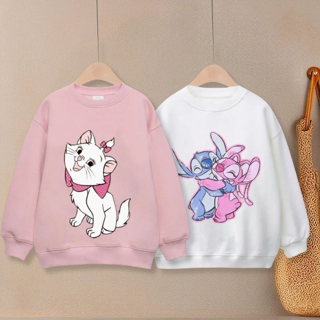 Frühling/Herbst Kinderkleidung Einfache Mode Oansatz Hoodie Gedruckt Cartoon Disney Langarm Tops Kinder Sweatshirt 1, 2, 3, 4 5 Jahre Image
