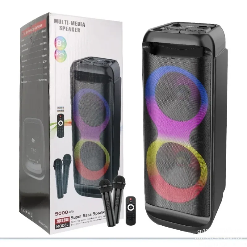 2025 heiße Verkäufe Lautsprecher Party Box 710 Mit Bunten Licht Tragbare Lautsprecher Outdoor Dual 8" Image