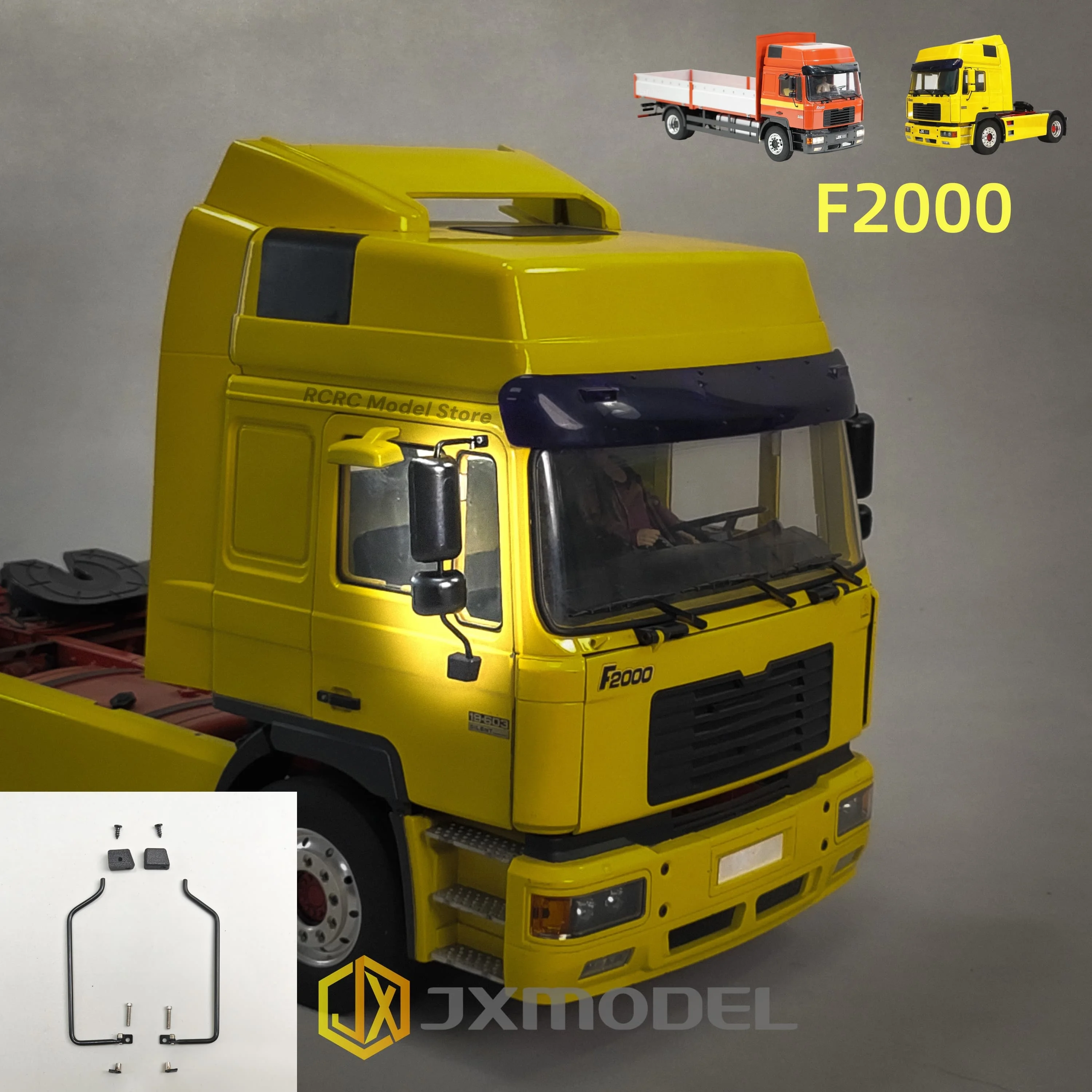 1/14 RC Spielzeug Lkw F2000 Klapp Seite Spiegel Halterungen JXMODEL Für MAN F2000 1/14 RC Traktor Lkw OP Teile Upgrade DIY Zubehör