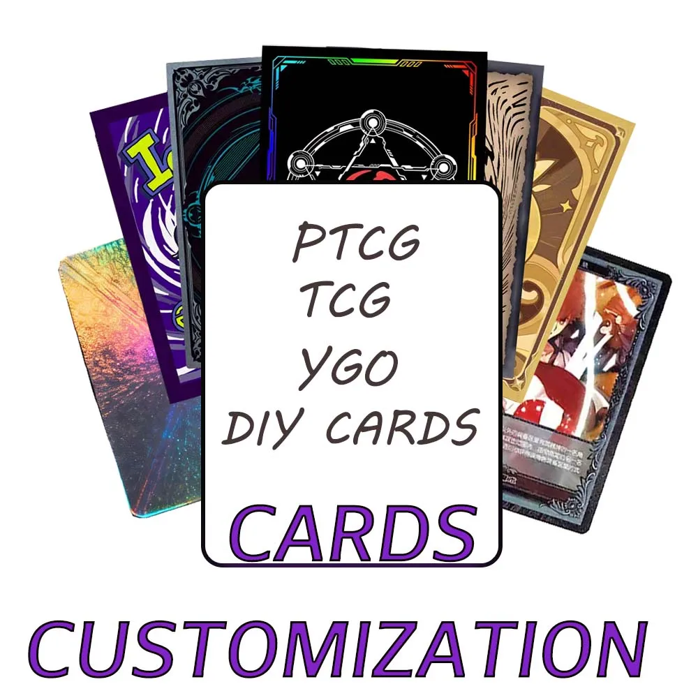 Personalizzazione di carte fai-da-te Holo Non-Holo Carta proxy personalizzata Carte anime Carte da gioco Foto Carte sportive Crea carte uniche Regali