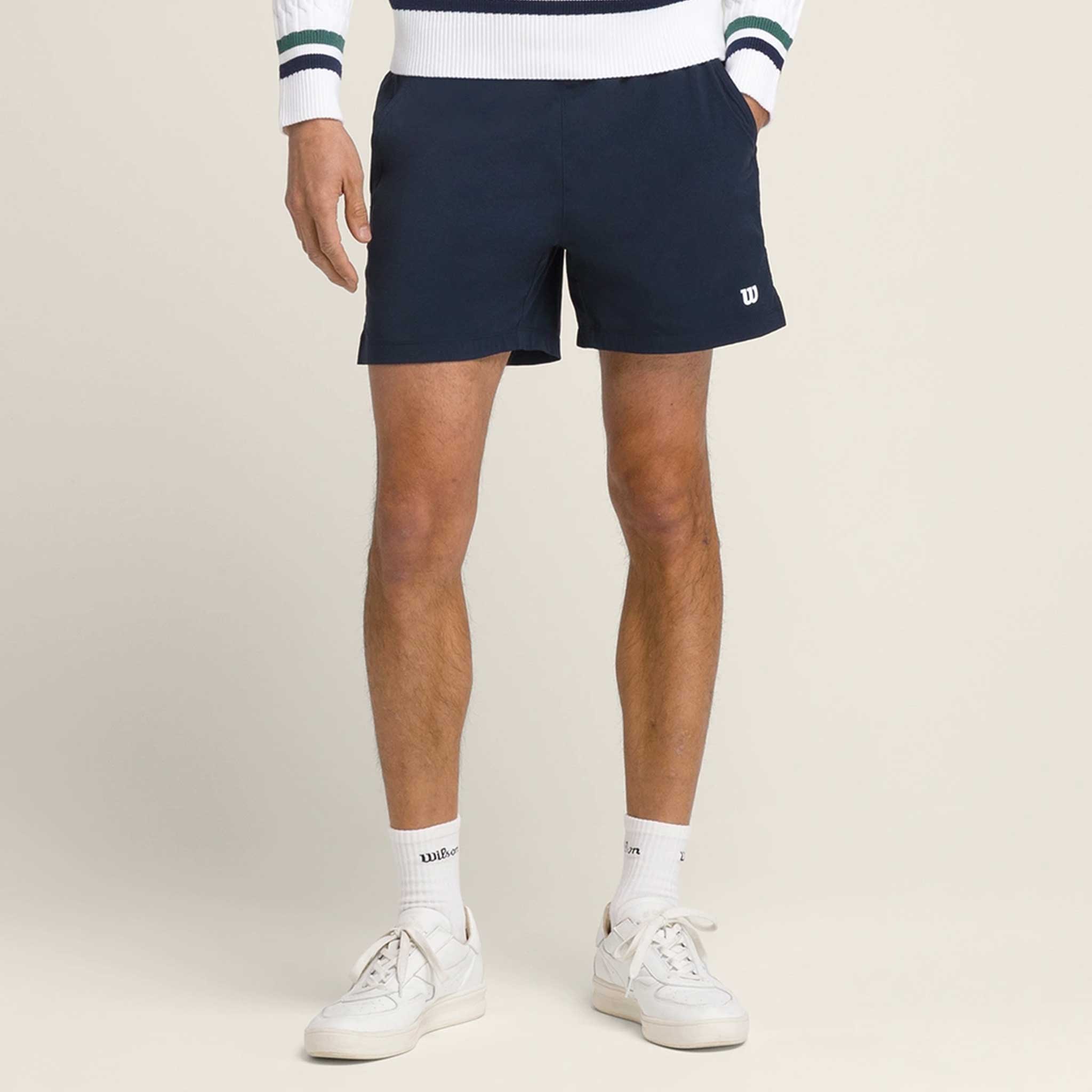 Wilson Tennis Volley Short Men's Tennis Apparel Classic Navy