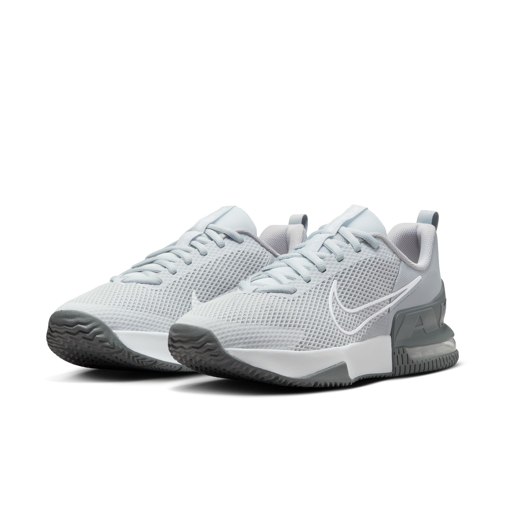Sneaker NIKE "M AIR MAX ALPHA TRAINER 6", Herren, Gr. 42, cool grau, weiß, wolf grau, pure platinum, Synthetik, Textil, Schuhe Sneaker