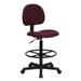 Flash Furniture Bruce Burgundy Fabric Drafting Chair (Cylinders: 22.5 -27 H or 26 -30.5 H)