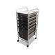 Advantus Portable Drawer Organizer 13w x 15 3/8d x 32 1/8h Smoke/Matte Gray