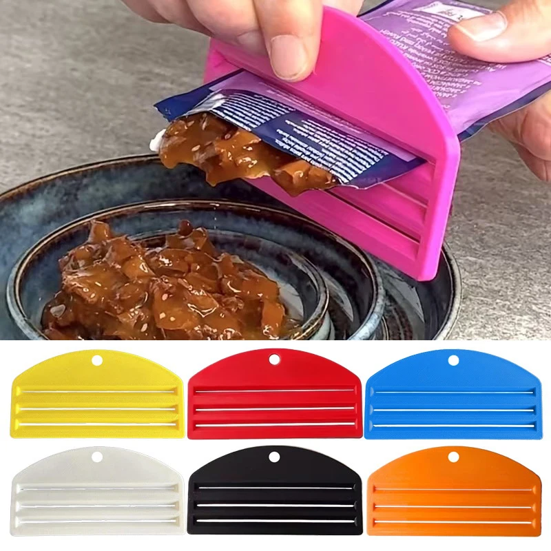 Outil de compression de nourriture pour animaux de compagnie, distributeur de nourriture pour chat, 3 épaisseurs, extraits de nourriture portables efficaces des sacs, 1 pièce, 2 pièces, 3 pièces