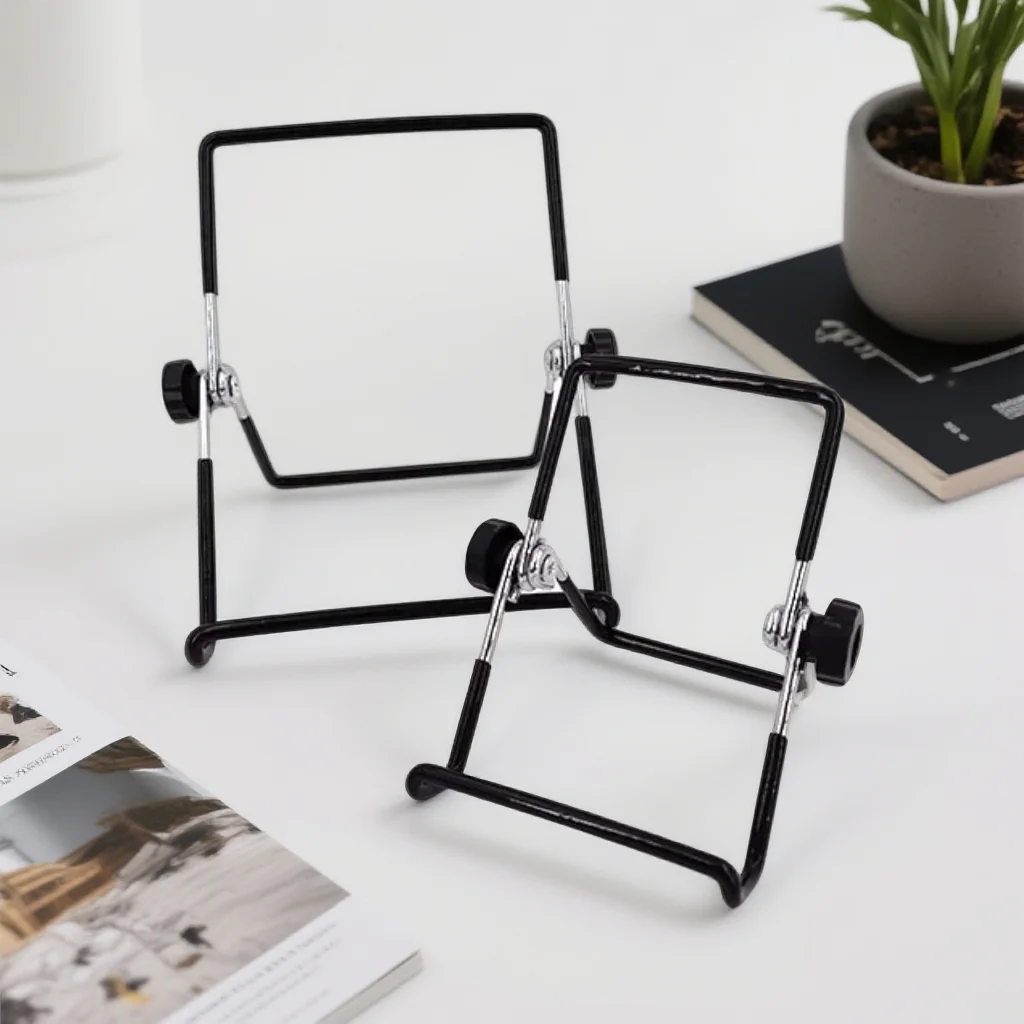 Tragbarer Metall-Tablet-Ständer, faltbarer Schreibtisch, flexibler Telefonständer für IPad, IPhone, Samsung, Huawei, universelle Arbeit, Zuhause, Reisen Image