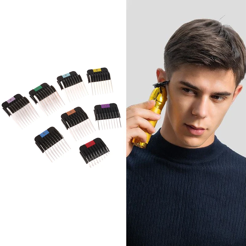 Limit-Kamm aus Metall, Premium-Schnittlängen, Limit-Führungskammaufsätze, Clipper-Schutz für Haarschneidemaschinen, Trimmer Image
