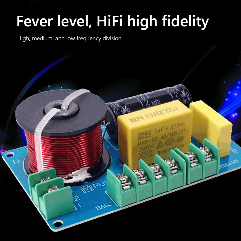 200 W Hi-Fi Crossover Filter Modul MKP Metall Film Audio Hifi Filter Platine Bücherregal Audio für 3,5/4/4,5-8 Zoll Lautsprecher