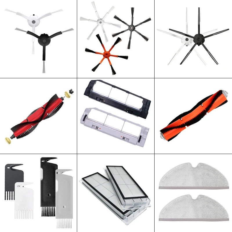 Für XiaoMi Roborock s50 s51 s55 s6 s60 s61 s65 s5 s6 MaxV s6 Reine Staubsauger HEPA-Filter Mopp Tuch Seite Pinsel Zubehör Image