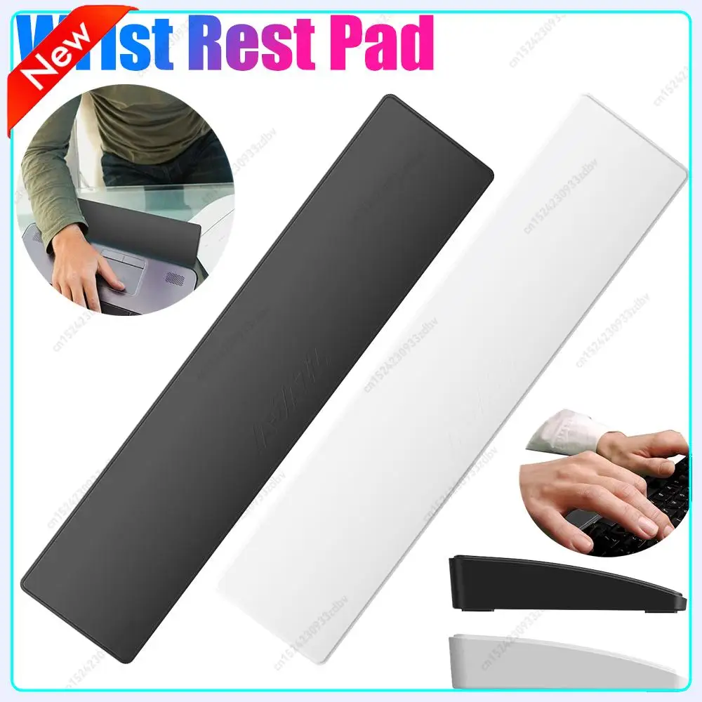 Memory Foam 81 Tasten Tastatur-Handballenauflage PU-Leder Ergonomisches rutschfestes Pad 8 ° Neigbare Handhalterung für TKL-Tastatur mit 81 Tasten Image