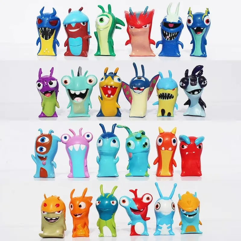 Kinderspielzeug und Figuren Ornamente Slugterra Slugterra Slugterra Slugterpuppen 24 Slugter Elfen Komplettset 24 Autodekorationen Image