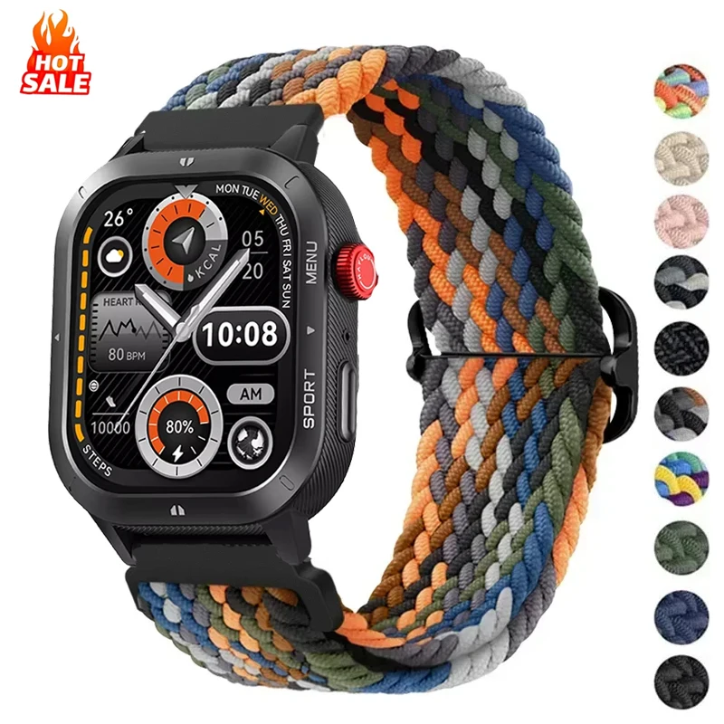 20mm 22mm Geflochtene Solo Loop Für HAYLOU IRON NEO Solar 5/Neo/4 4S Nylon Armband Band Für Haylou Uhr 2Pro S8 S6 RS5 RS4Plus RT3 Image