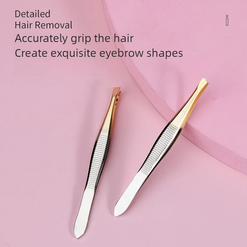 Augenbrauen Pinzette Ausruf Mark Farbe Edelstahl Augenbraue Clips Augenbraue Gesichts Nase Haar Entfernung Werkzeug Clip Image