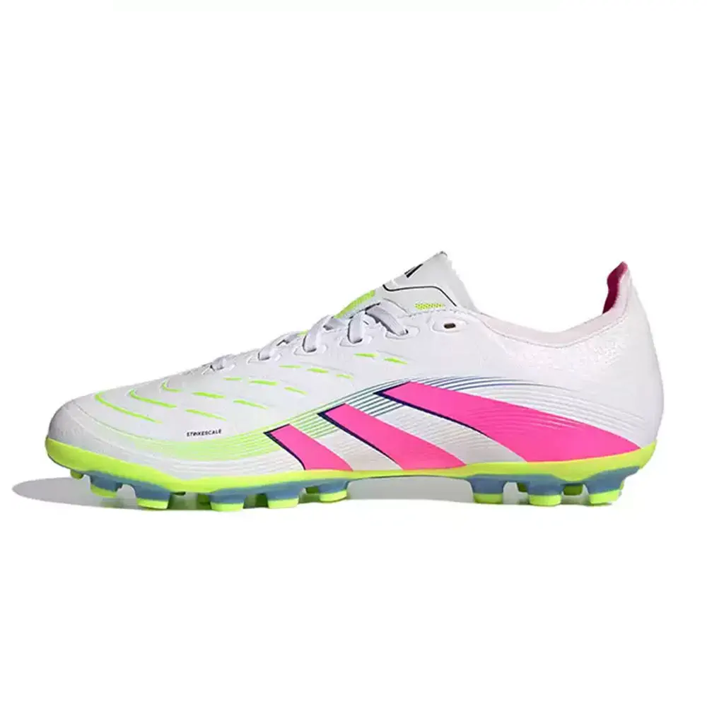 adidas PREDATOR LEAGUE Modische, bequeme, rutschfeste, langlebige Fußballschuhe für Kunstrasen, Unisex, Weiß, Rosa, ID3836 Image