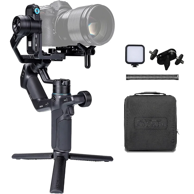 FeiyuTech SCORP Mini 3 Pro Gimbal-Stabilisator mit AI 4.0 Tracking, Abnehmbarem Fernbedienungsgriff, für spiegellose Kameras, Action-Kameras & Smartphones Image