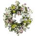 Nearly Natural 20 Dogwood Floral Polyester Artificial Wreath (Assorted Colors)