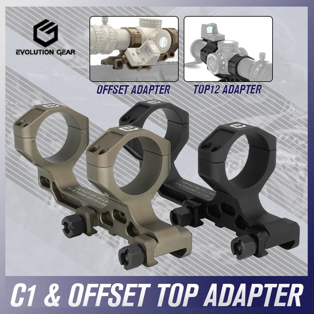COMM C1 Modulare Halterung, 1,54 Zoll/1,70 Zoll, optische Mittellinienhöhe 30/34 mm, Ringgröße, Zielfernrohrmontage mit versetztem Optikadapter Image
