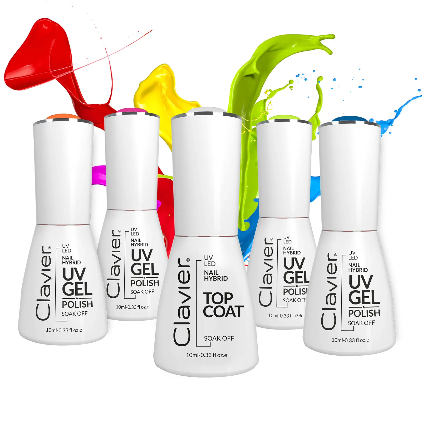 Clavier Luxus-Nagellack, 10 ml, klassische Nagellacke, Haltbarkeit der Maniküre, glänzende Nägel, Glitzer-Gel-Lacke, bunt Image