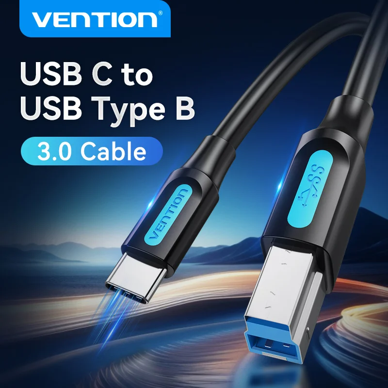 Vention USB C auf USB Typ B 3.0 Kabel für MacBook Pro HP Canon Brother Epson Dell Samsung Drucker Typ C Drucker quadratisches Kabel Image