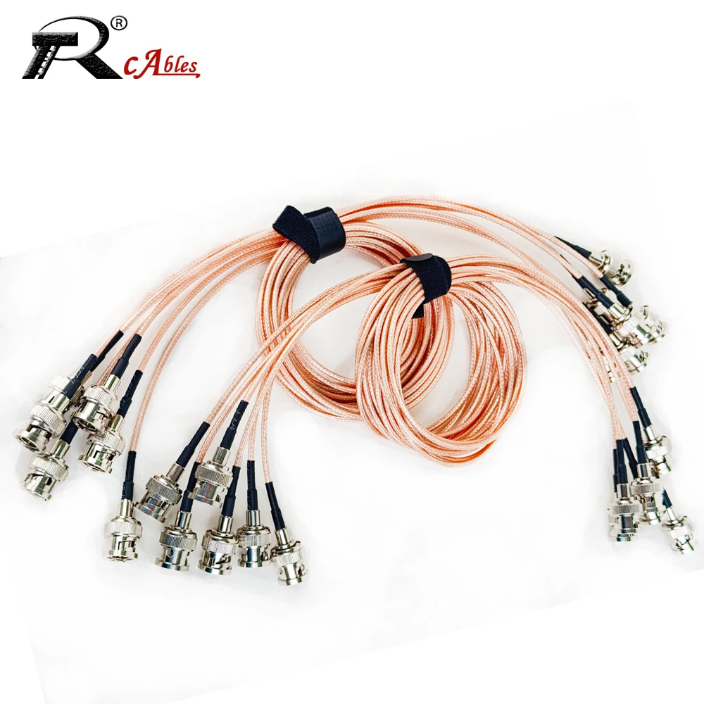 HF-Koaxialkabel RG179, 75 Ohm, BNC-Stecker, rechtwinklig auf BNC-Stecker, Stecker für Videokamera, SDI-Camcorder, HD-SDI/3G-SDI/4K/8K Image