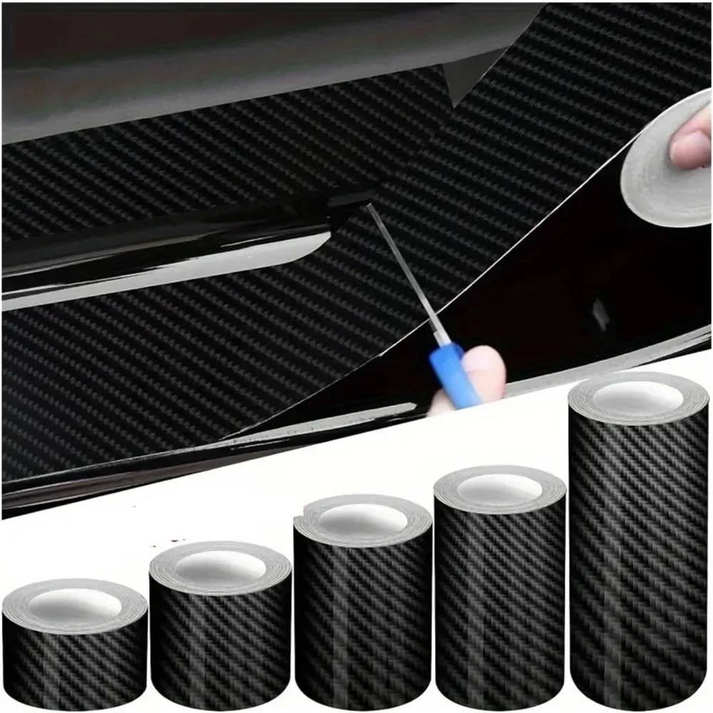 Neue Transparente Carbon Faser Nanotape Stoßstange Aufkleber Auto Tür Schutz Fahrrad Rahmen Schutz DIY Film Gut Image