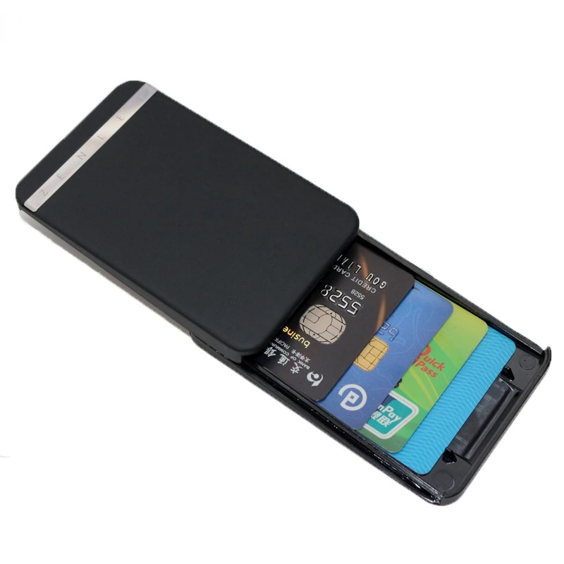 Supporto per scatola di immagazzinaggio della carta d'identità a 6 colori scatole di blocco RFID custodia a portafoglio con schermatura per blocco del segnale FOB per la protezione della Privacy