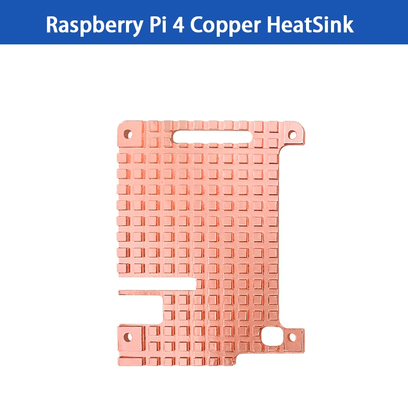 Raspberry Pi 4 Kupfer-Kühlkörper, passive Kühlung, Kupfergehäuse, Platte 4 mm, für Raspberry Pi 4B Image