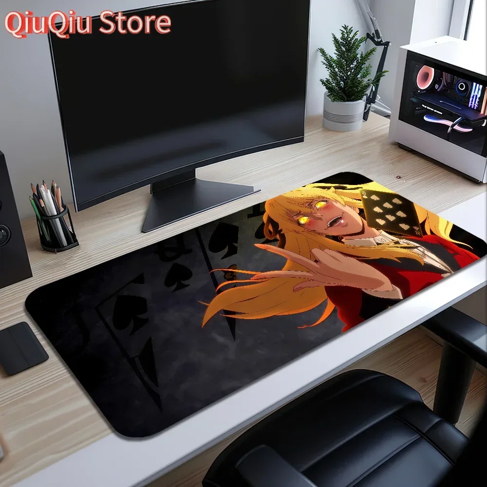 Spiel K-Kakegurui Saotome Meari Mauspad, große Schreibtischunterlage, Tastatur, ergonomisch, Büro, Gummi, Spiel, PC, rutschfest, Anti-Fray, Zuhause, individuell Image