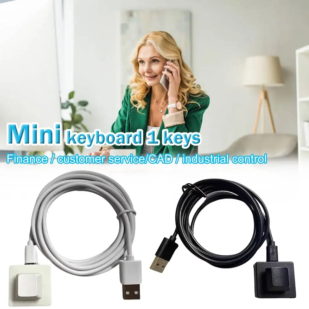 Eine USB Programmierbare Makro Mini Tastatur Eine Schlüssel HID Tastatur Maus Heißer Einfügen Kopie Verknüpfung Modus Roten Schalter Für PC Laptop Image