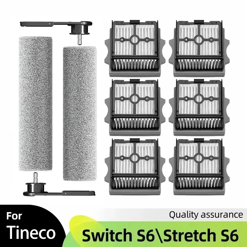 Neue Staubsauger Nass Trocken Verbrauchs Roller Pinsel HEPA Filter Zubehör Fit für Tineco Floor One Schalter S6\Stretch S6 Pa Image