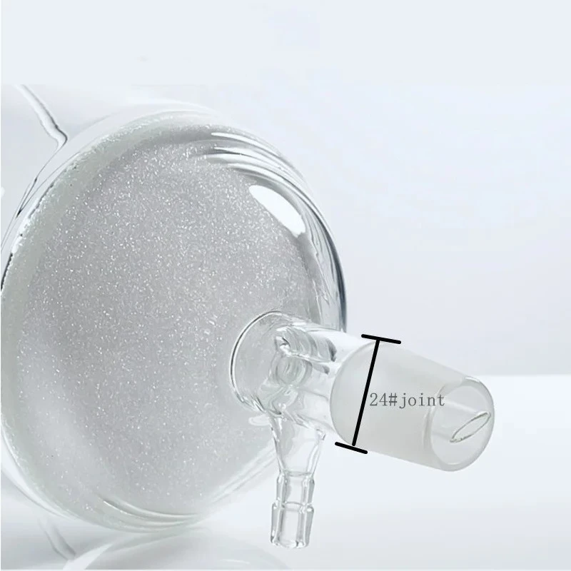 1 Stück 30 ml bis 1000 ml Glas-Sandkernfiltertrichter mit 19 # /24 # Standardmäßige gemeinsame Laborfiltereinheit G3 verfügbar Image